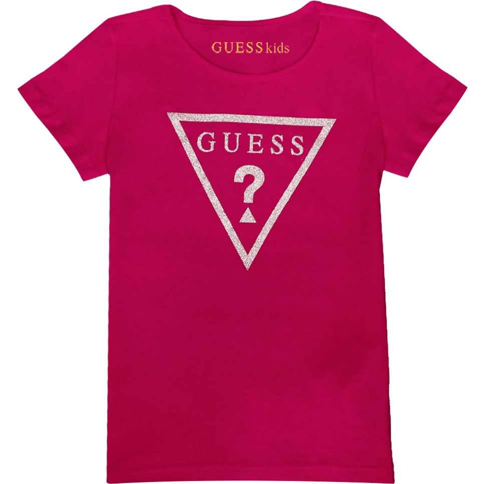 Guess Kids Baby Girl Red Cotton T-shirt - BumbleToys - 2-4 Years, casual, Clothes, Clothing, Girls, Guess Kids, Kids Fashion