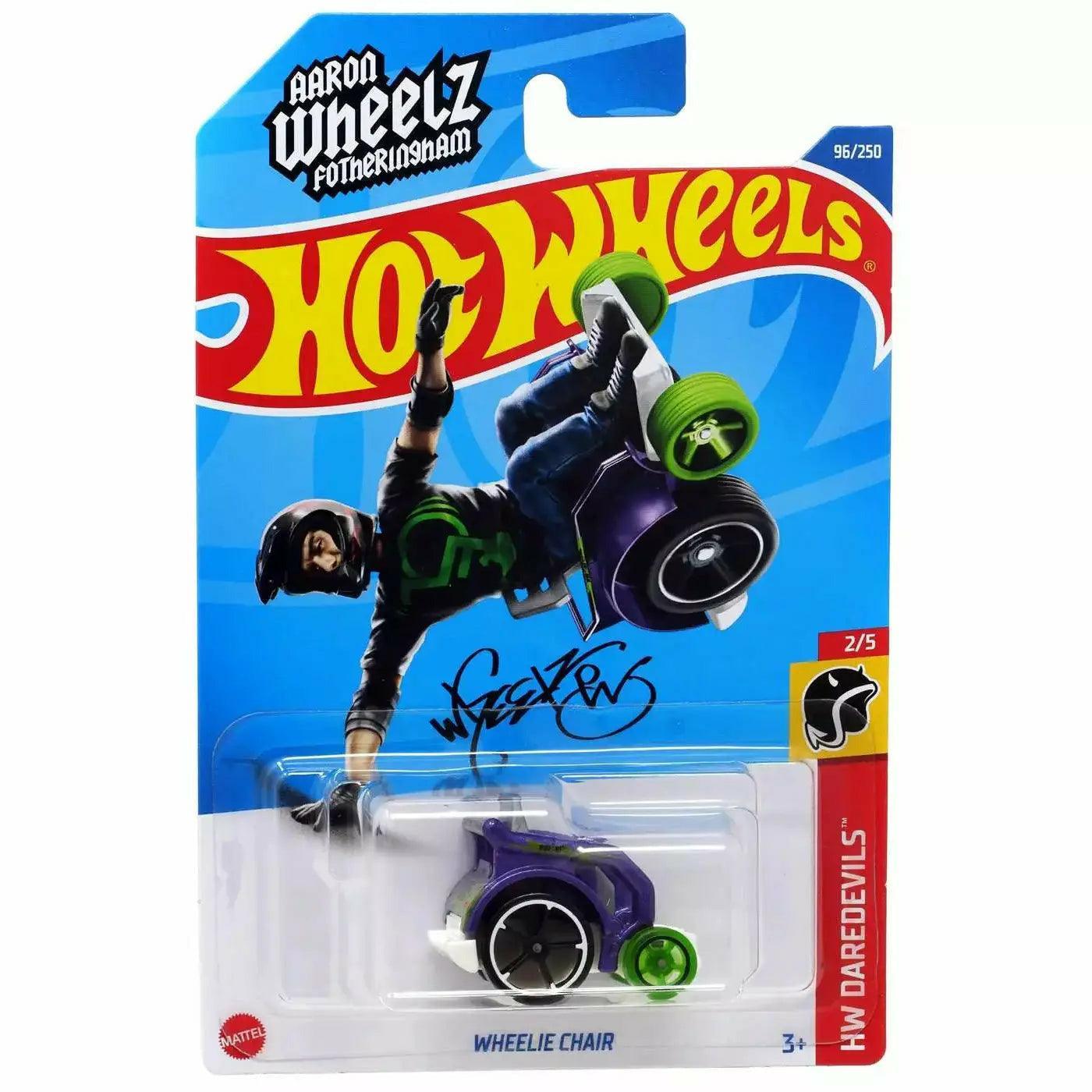 Hot Wheels Die Cast 1:64 Scale Vehicle HW Daredevils Car - Wheelie Chair - BumbleToys - 2-4 Years, 5-7 Years, Boys, Collectible Vehicles