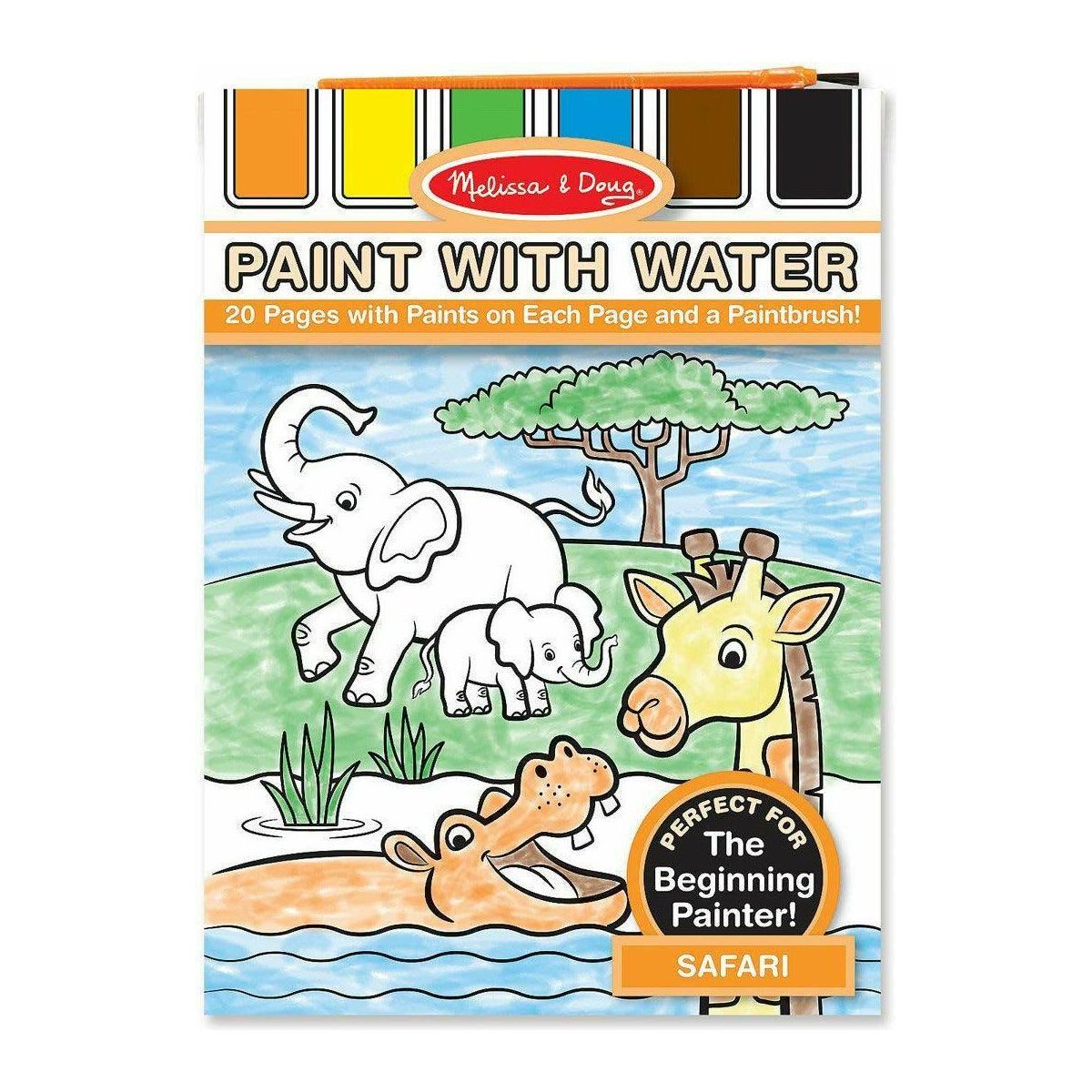 Melissa & Doug Paint With Water Activity Books - BumbleToys - 2-4 Years, Blackboards & Easels, Boys, Girls, OXE, Pre-Order