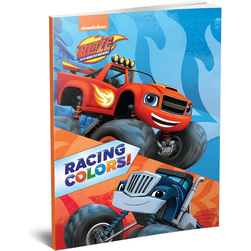 Nickelodeon Blaze & The Monster Machines Racing Colors Teaching Book - BumbleToys - 5-7 Years, Books, Nahdet Misr, Unisex