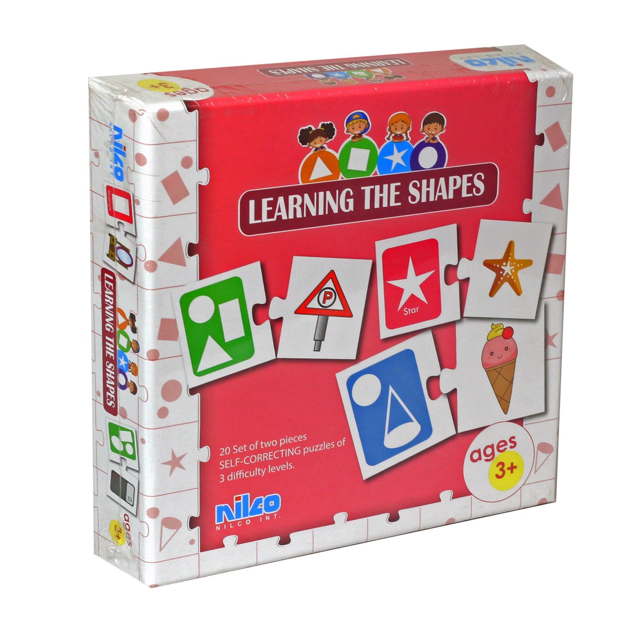 Nilco 20412 Learning The Shapes Card Game - BumbleToys - 5-7 Years, Card & Board Games, Electronic Learning, Nilco, Puzzle & Board & Card Games, Unisex