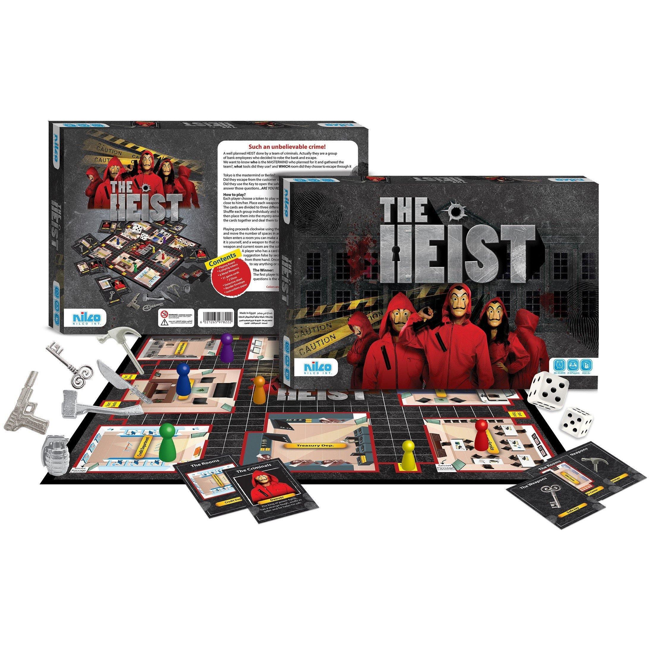 Nilco 78222 The Heist Board Game - BumbleToys - 8-13 Years, Card & Board Games, Nilco, Puzzle & Board & Card Games, Unisex