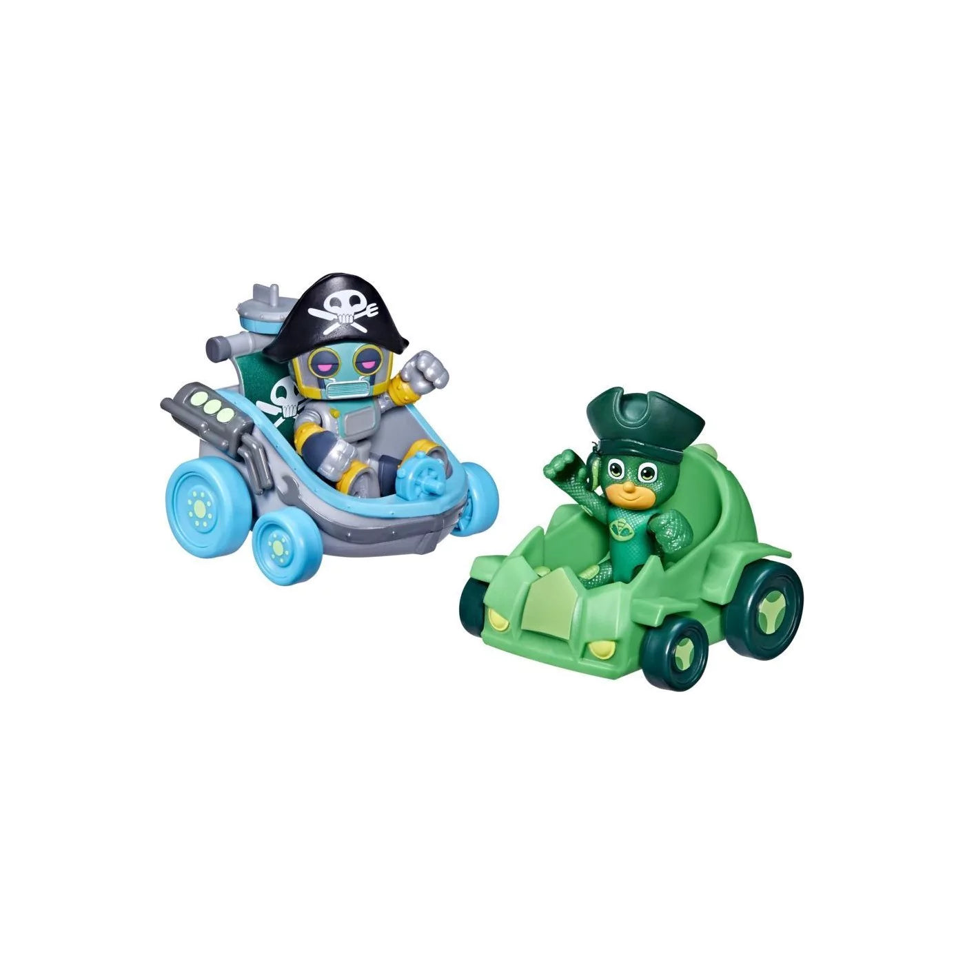 PJ Masks Pirate Power – Gekko & Pirate Robot Battle Racers Preschool Toy, Vehicle and Action Figure Set for Kids Ages 3 and Up - BumbleToys - 5-7 Years, Action Battling, Boys, Catboy, Funday, Pirate Power, Pj Masks
