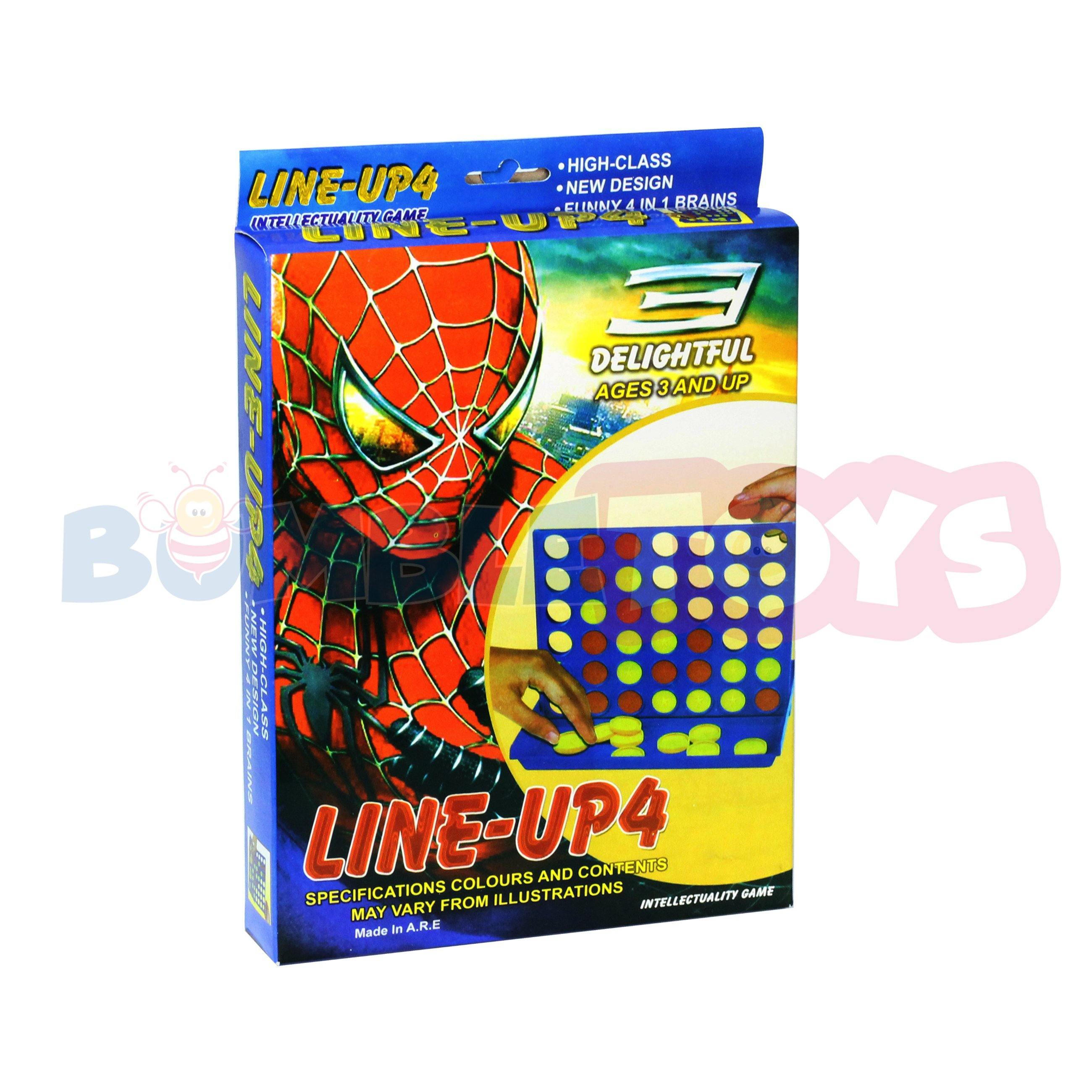 Spiderman 4 In A Line Travel Pack Connect 4 Game - BumbleToys - 5-7 Years, Card & Board Games, Chess, Puzzle & Board & Card Games, Spider man, Spiderman, Toy House, Unisex