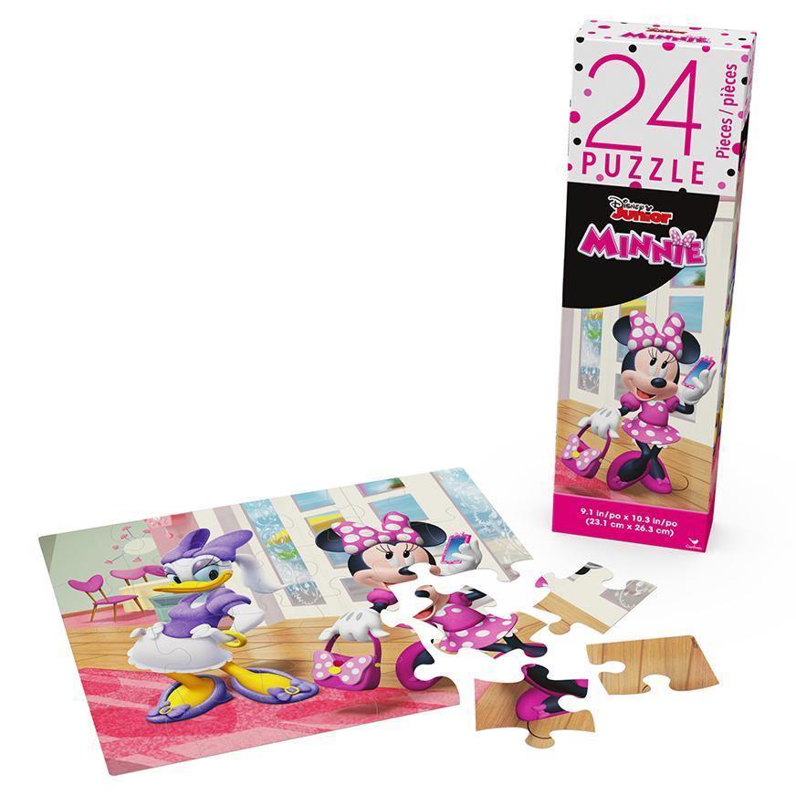 Spin Master Disney Minnie Mouse Puzzle 24 Piece - BumbleToys - 5-7 Years, Arabic Triangle Trading, Girls, Mickey & Minnie, Puzzle & Board & Card Games, Puzzles & Jigsaws