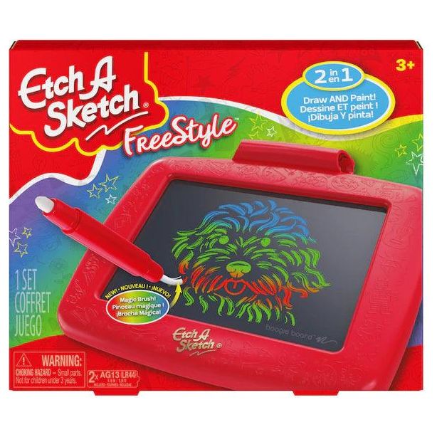 Spin Master Drawing Board Etch A Sketch 2 In 1 Free Style, Drawing Tablet - BumbleToys - 2-4 Years, Arabic Triangle Trading, Blackboards & Easels, Boys, Drawing & Painting, Girls