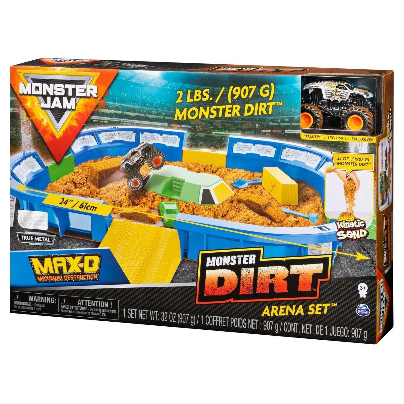 Spin Master Monster Jam Max-D Monster Dirt Arena Set - BumbleToys - 8-13 Years, Arabic Triangle Trading, Boys, Moster Jam, Vehicles & Play Sets