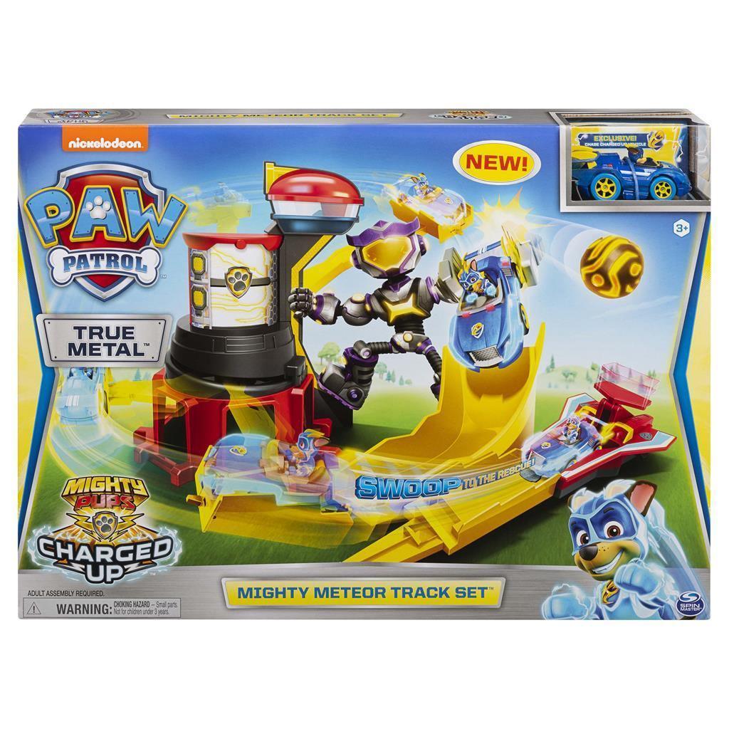 Spin Master Paw Patrol True Metal Mighty Meteor Die-Cast Track Set with Exclusive Chase Vehicle 1:55 Scale - BumbleToys - 5-7 Years, Arabic Triangle Trading, Boys, Paw Patrol, Pre-Order, Vehicles & Play Sets