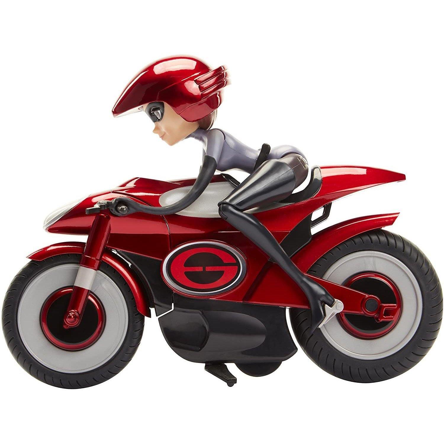 The Incredibles 2 Speeding Elasticycle Playset with Removable Elastigirl Figure - BumbleToys - 4+ Years, Boys, Clearance, Girls, Incre, Incredibles