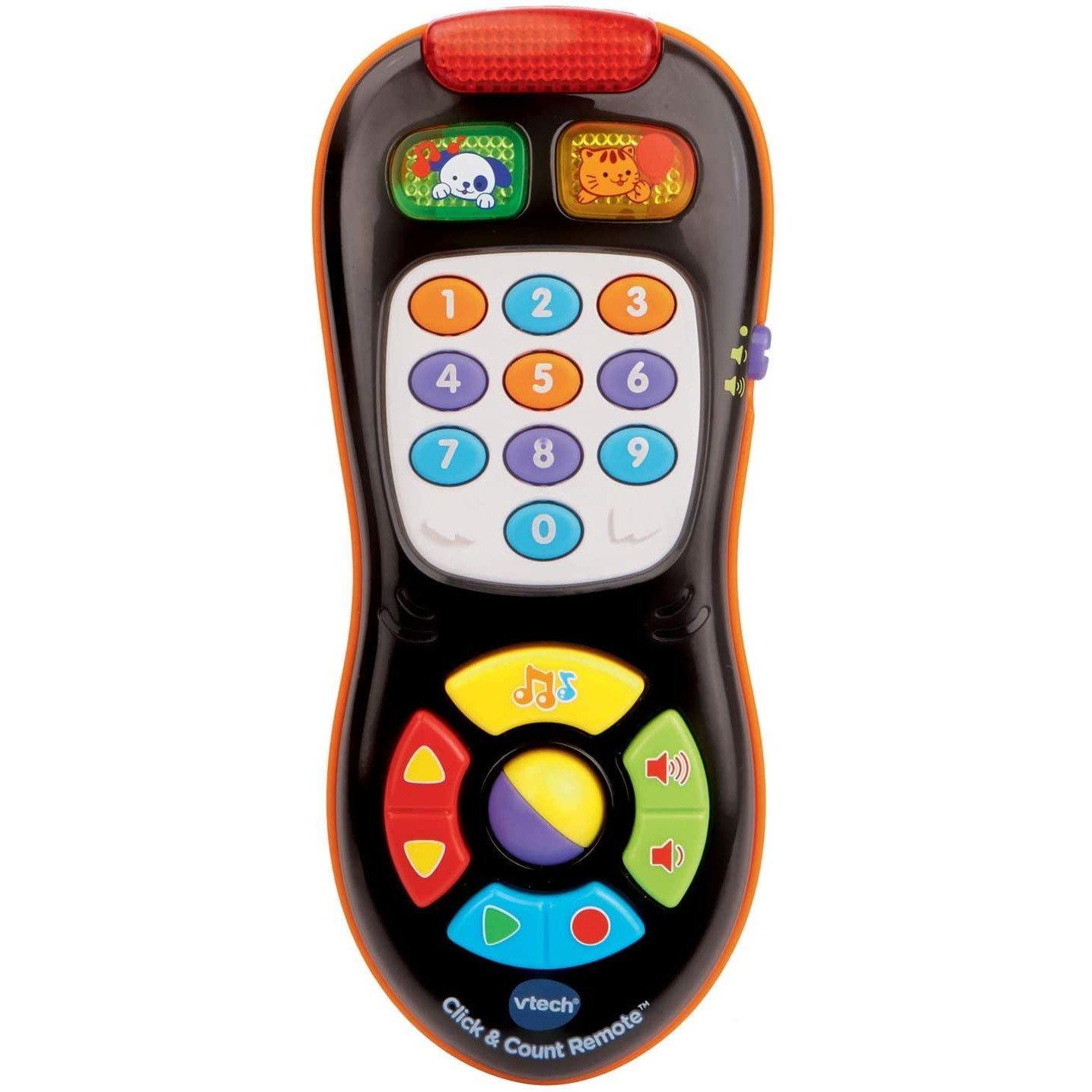 VTech Click & Count Remote, Black - BumbleToys - 6M+, Boys, Electronic Learning, Girls, Learning Toys