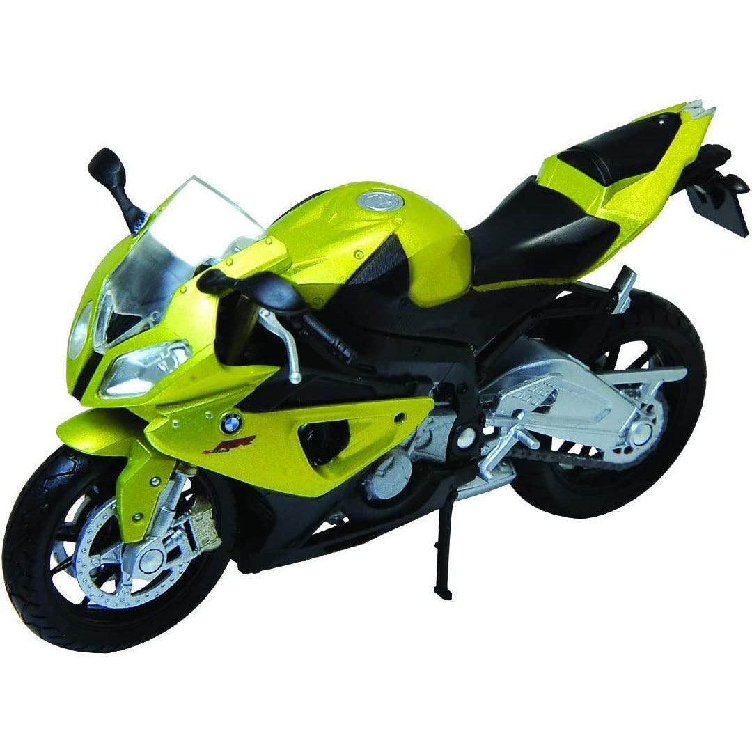 Welly Die Cast Motorcycle Yellow BMW S 1000 RR 1:18 Scale - BumbleToys - 14 Years & Up, 5-7 Years, 8+ Years, 8-13 Years, Bike, Boys, Motorcycle, Pre-Order