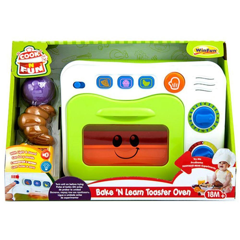 WinFun 2 IN 1 Toaster Oven - BumbleToys - 2-4 Years, Cecil, Pretend Play, Unisex
