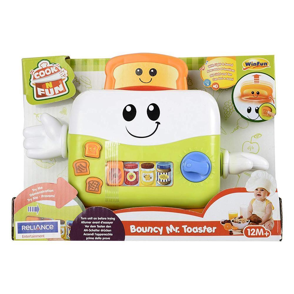 WinFun Bouncy Mr. Toaster - BumbleToys - 2-4 Years, Cecil, Pretend Play, Unisex