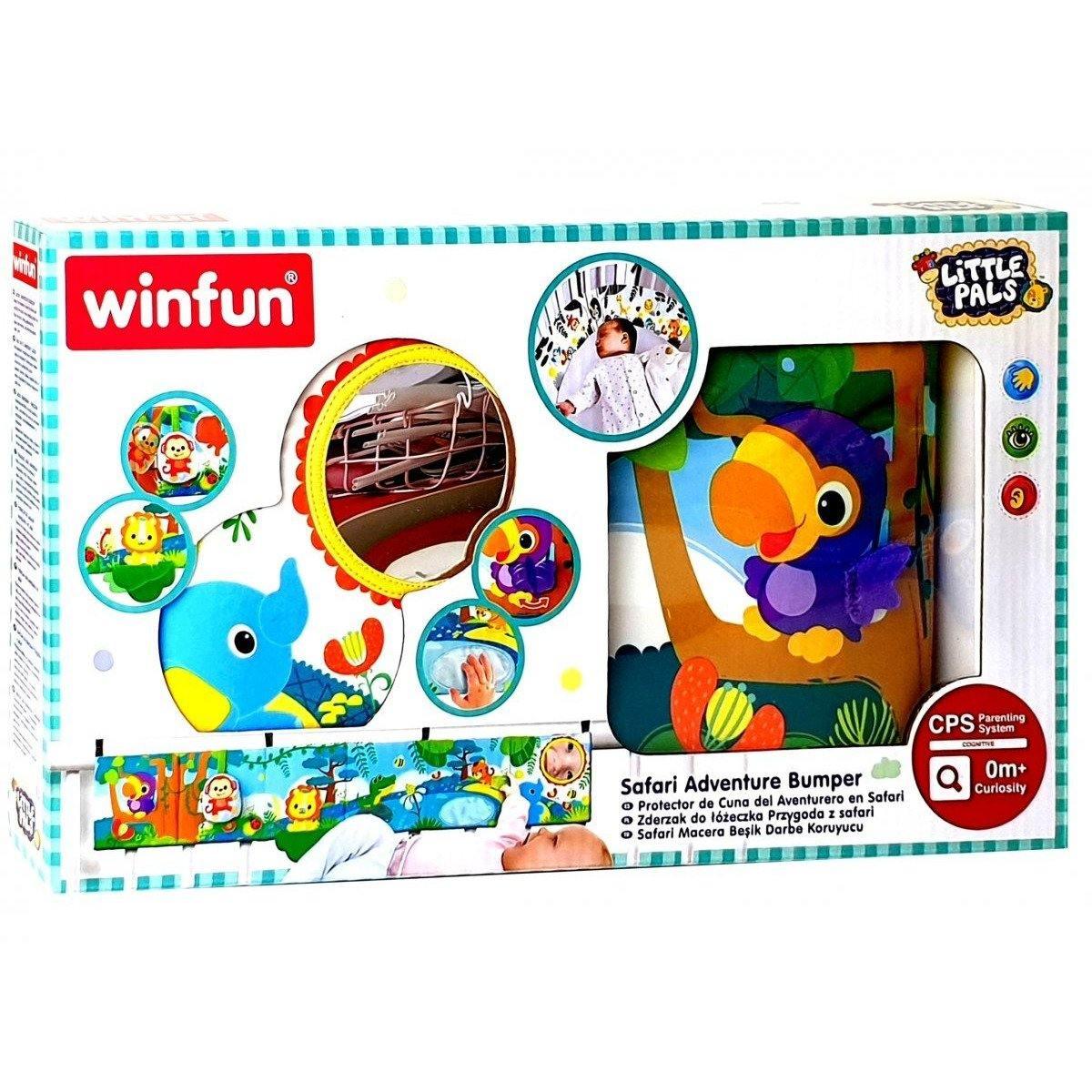WinFun Safari Adventure Bumper - Crib Protection - BumbleToys - 0-24 Months, Baby Saftey & Health, Cecil, Unisex