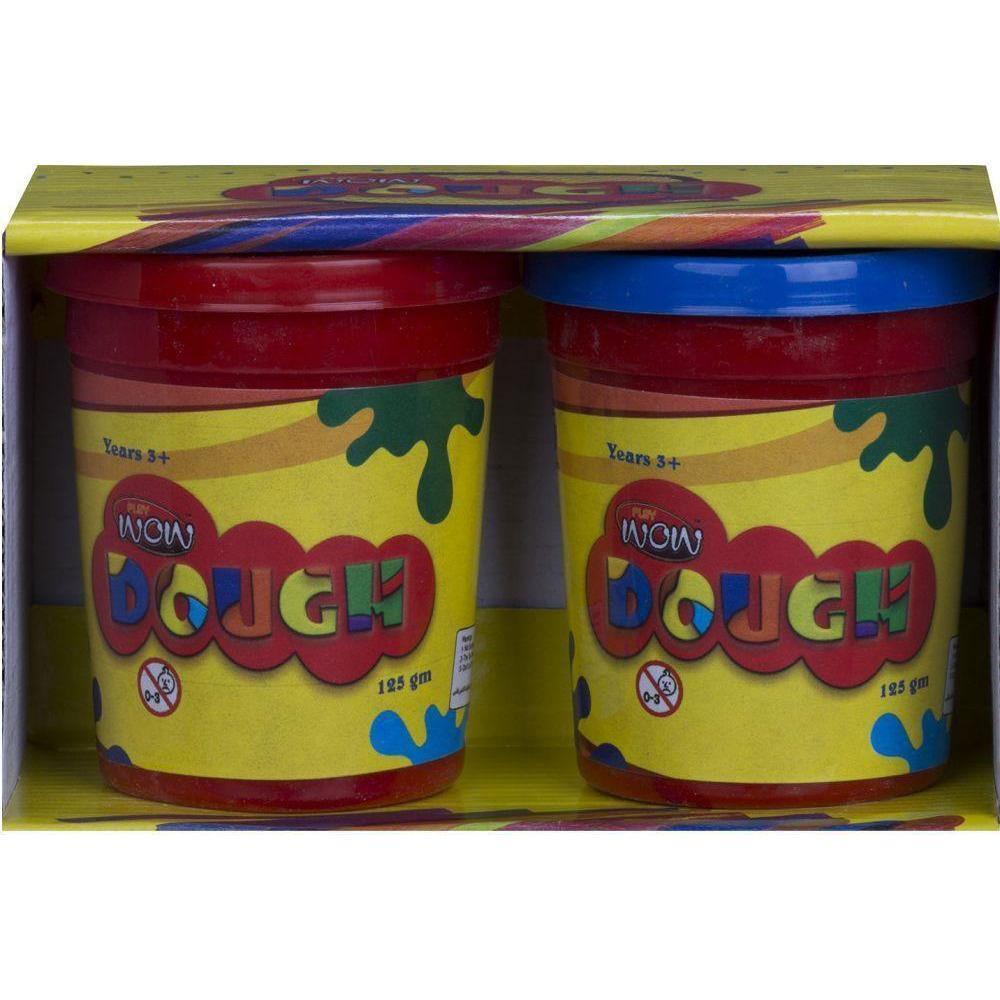 Wow Play Dough 2 Can Set - 125 gm - BumbleToys - 5-7 Years, Arabic Triangle Trading, Make & Create, Play-doh, Unisex