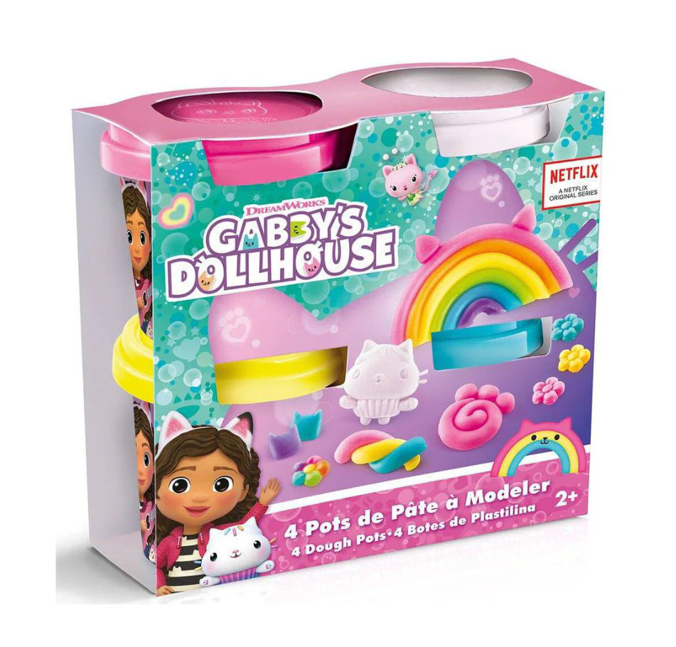 Canal Toys Gabby's Dollhouse 4 Pot Of Modelling Dough