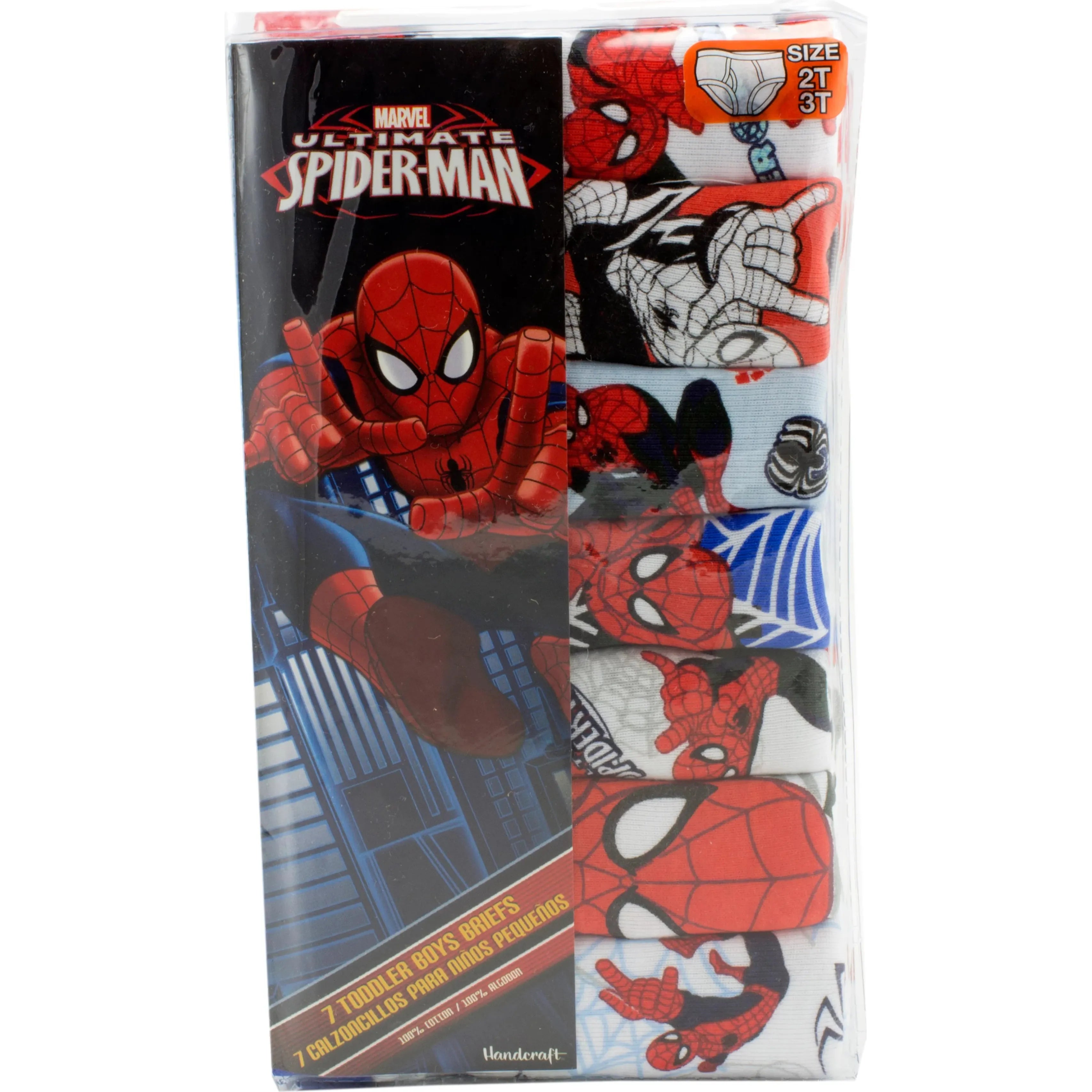 Handcraft Marvel's Ultimate Spider-Man Toddler Boys' Day of the Week Briefs - Size 2T-3T
