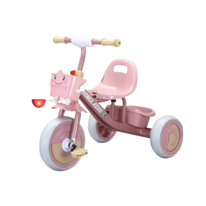 Children's tricycle TOYS CAR  with Light and Music - Pink
