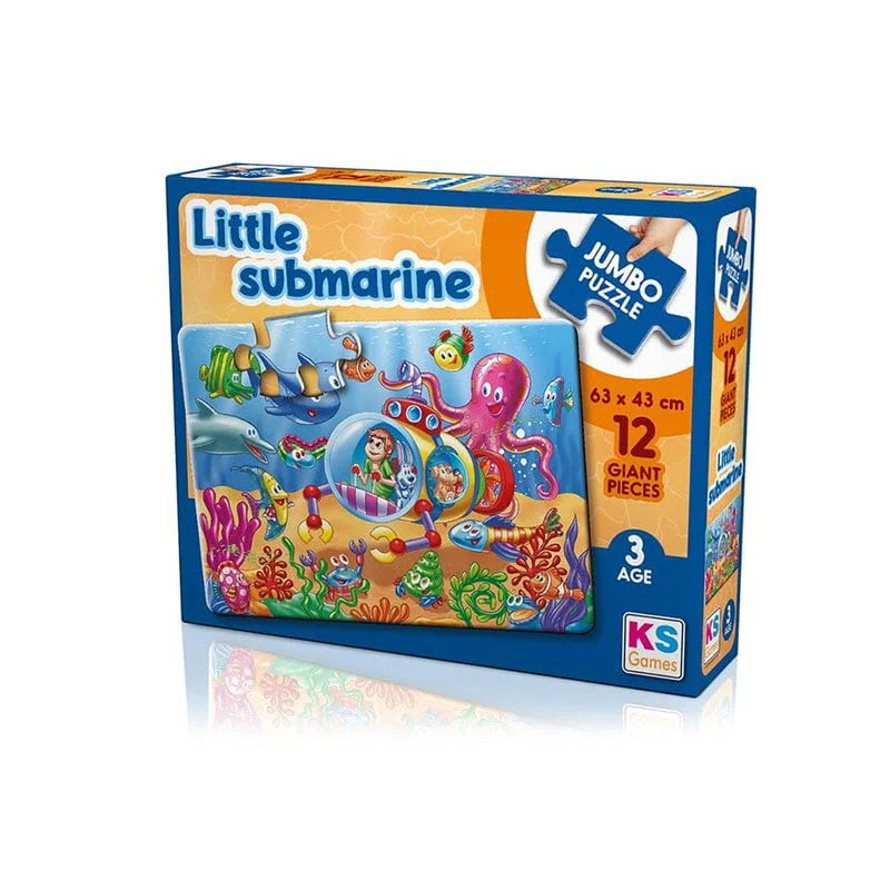 KS Games Jumbo Puzzle Little Submarine 12 Pcs