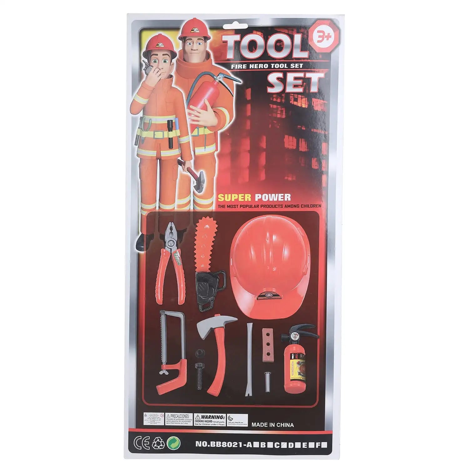 Fire Hero Tool Set For boys , 13 pieces
