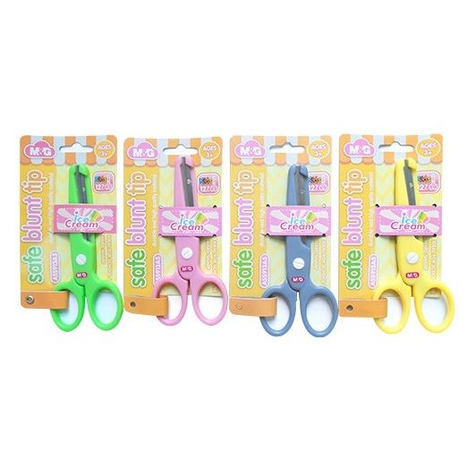 M&G ASS913A5 High Quality Plastic With Metal Hard Sharp Scissors Zigzag - ( color may vary )