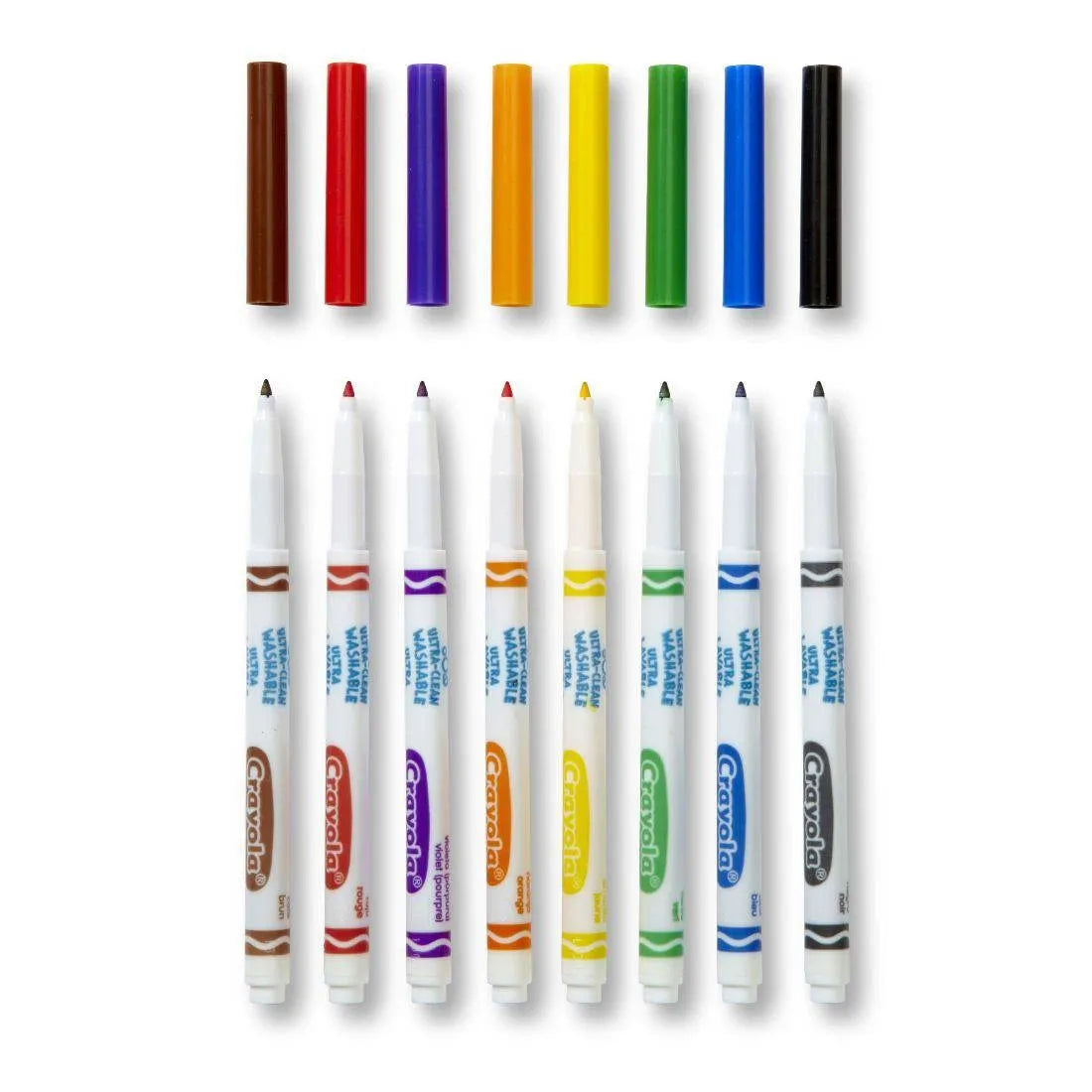 Crayola 12 washable fibre-tip pens with maxi tip made of super strong fibres
