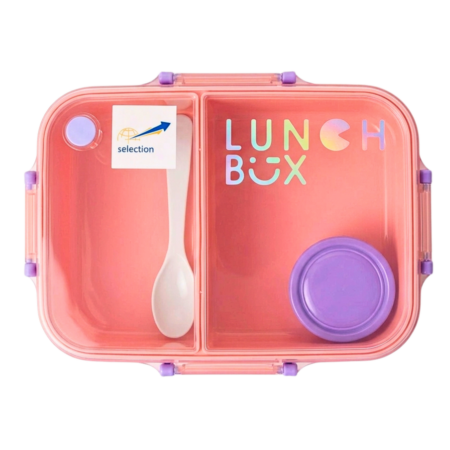 Compartment Bento Lunch Box with Sauce Cup - 1200ml