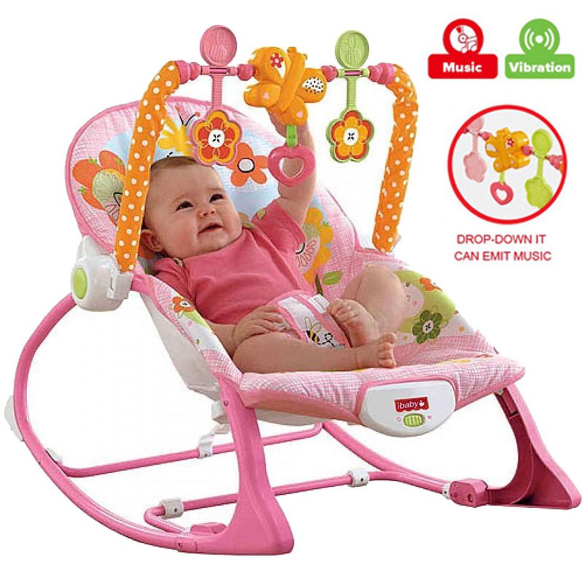 Premium TiiBaby Infant to Toddler Rocker with Vibration