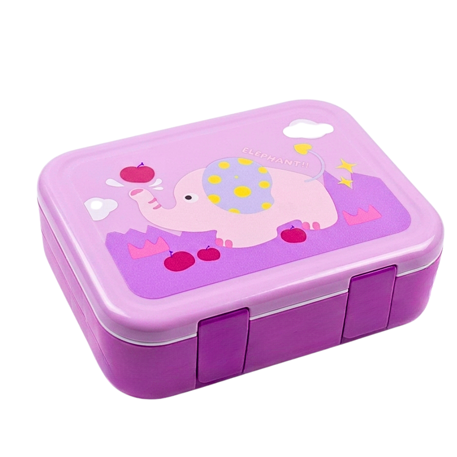 Handbag-Style Lunch Box with Handle, Cutlery & Sauce Cup - 1250ml