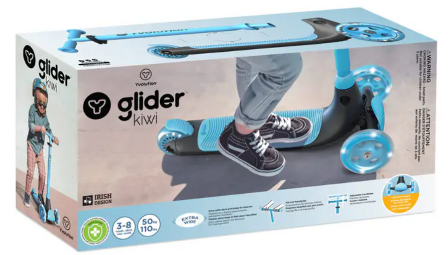 Yvolution YGlider Kiwi 3-Wheel Kids Scooter – Blue