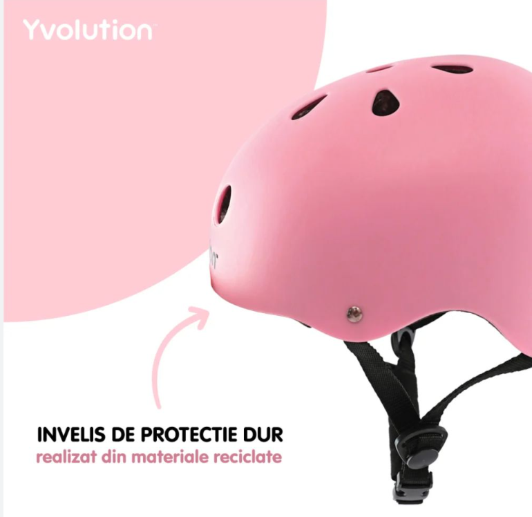 Yvolution Kids Safety Helmet Small – Pink