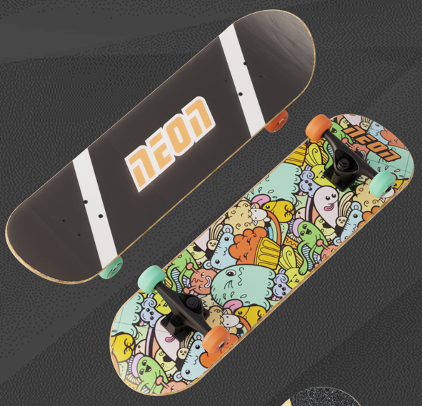 Neon Delta Skateboard 28 Inch – Green