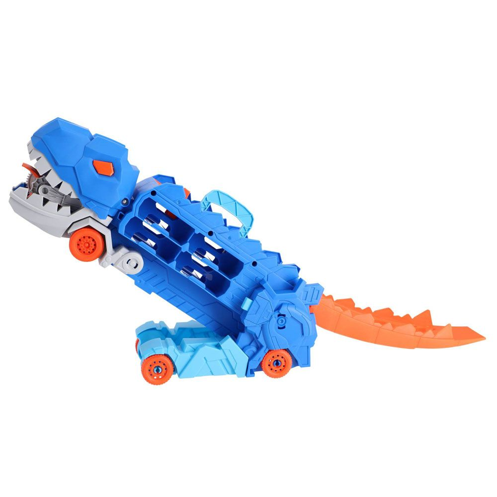 شاحنة نقل شارع كونفوي دينو مع سيارتين