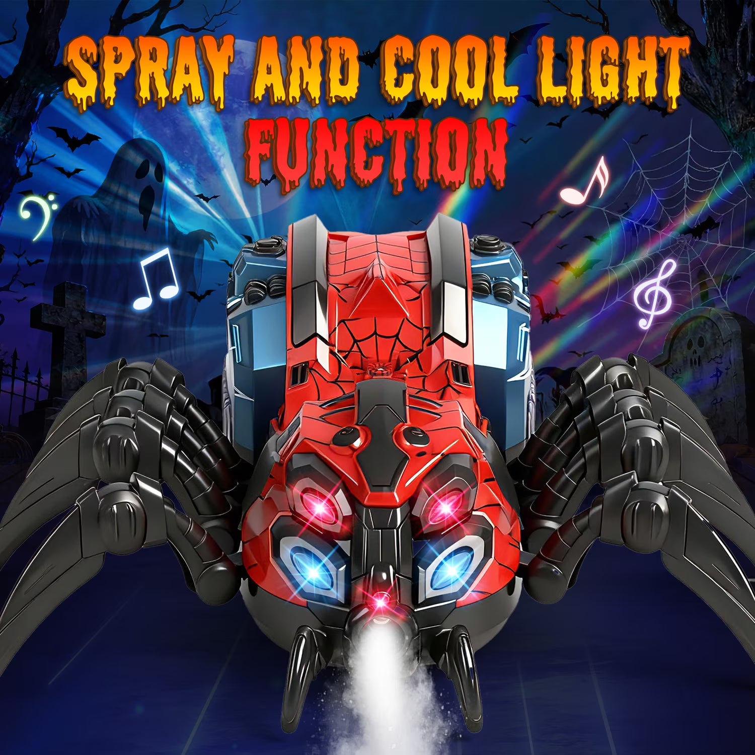 Huge Wave Remote Control Stunt Spider Car