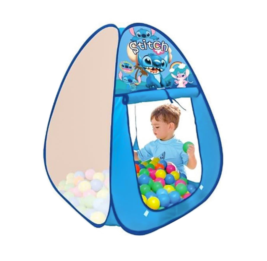 Stitch Kids Pop-Up Play Tent Pit Set – Includes 50 Colorful Marine Balls for Ages 3+