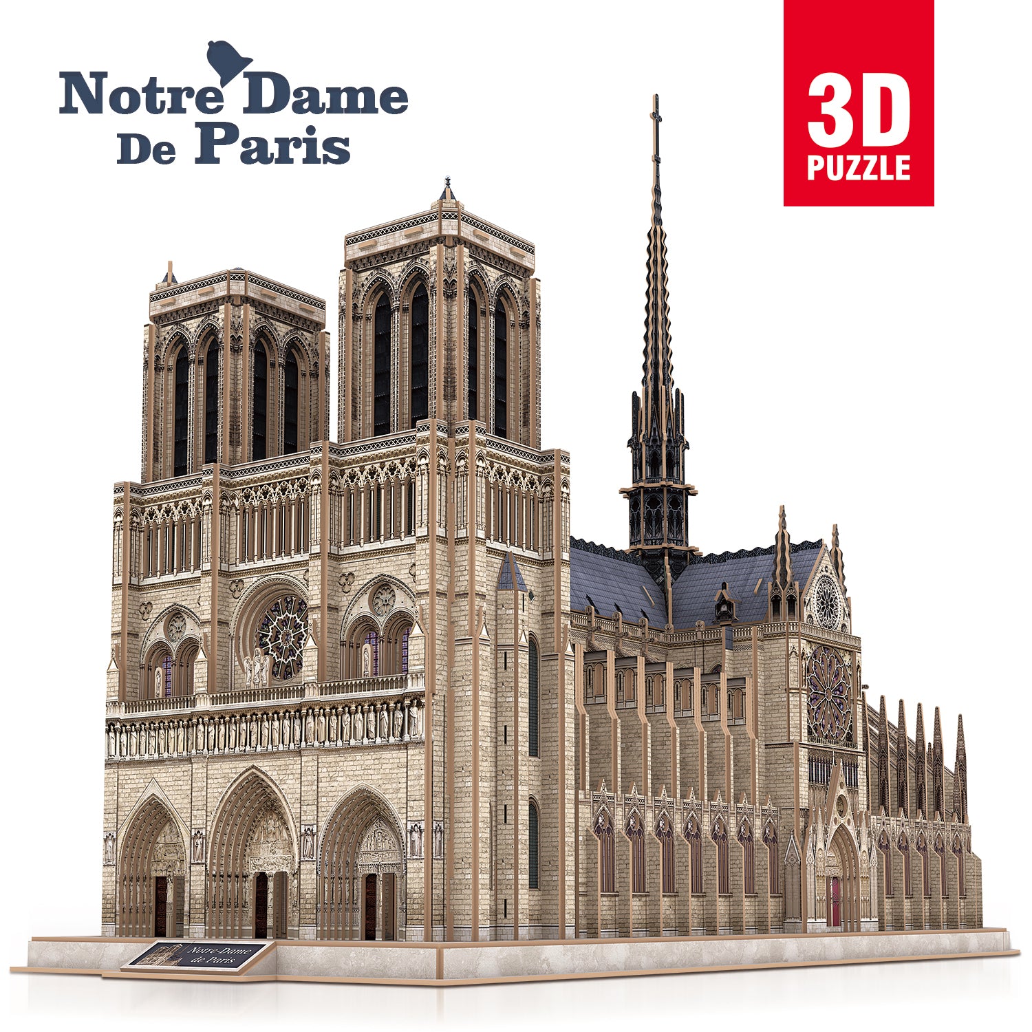 أحجية ثلاثية الأبعاد على شكل نوتردام دي باريس من CubicFun، 293 قطعة