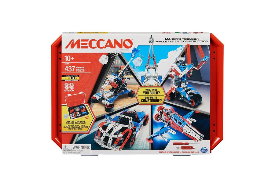 Spin Master Meccano - صندوق أدوات الإبداع الفائق 437 قطعة