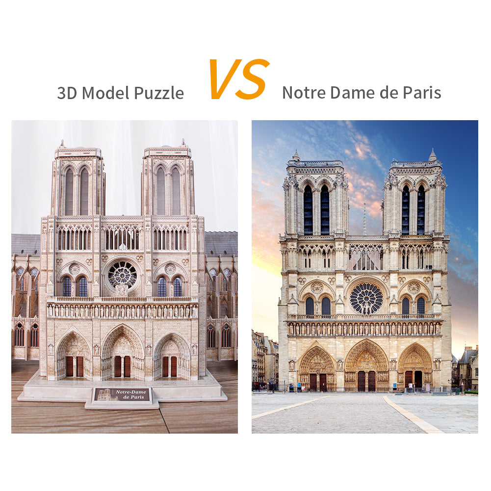 CubicFun Notre Dame De Paris Shaped 3D Puzzle 293 Pieces