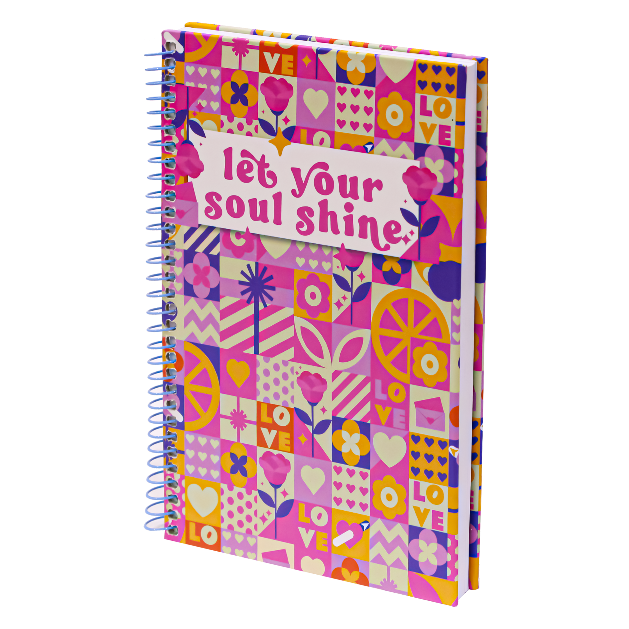 2BE Spiral Notebook A5 100 sheets - Let Your Soul Shine