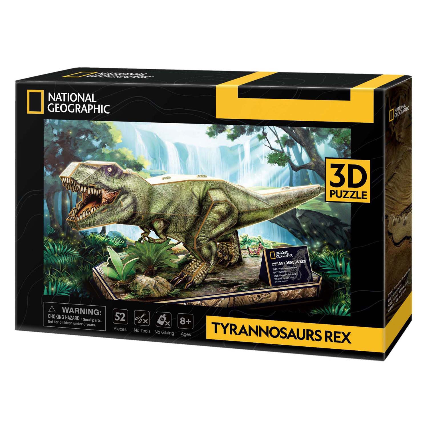 CubicFun National Geographic Tyrannosaurus Rex 3D puzzle 44 X17 X20cm cm 52 pcs