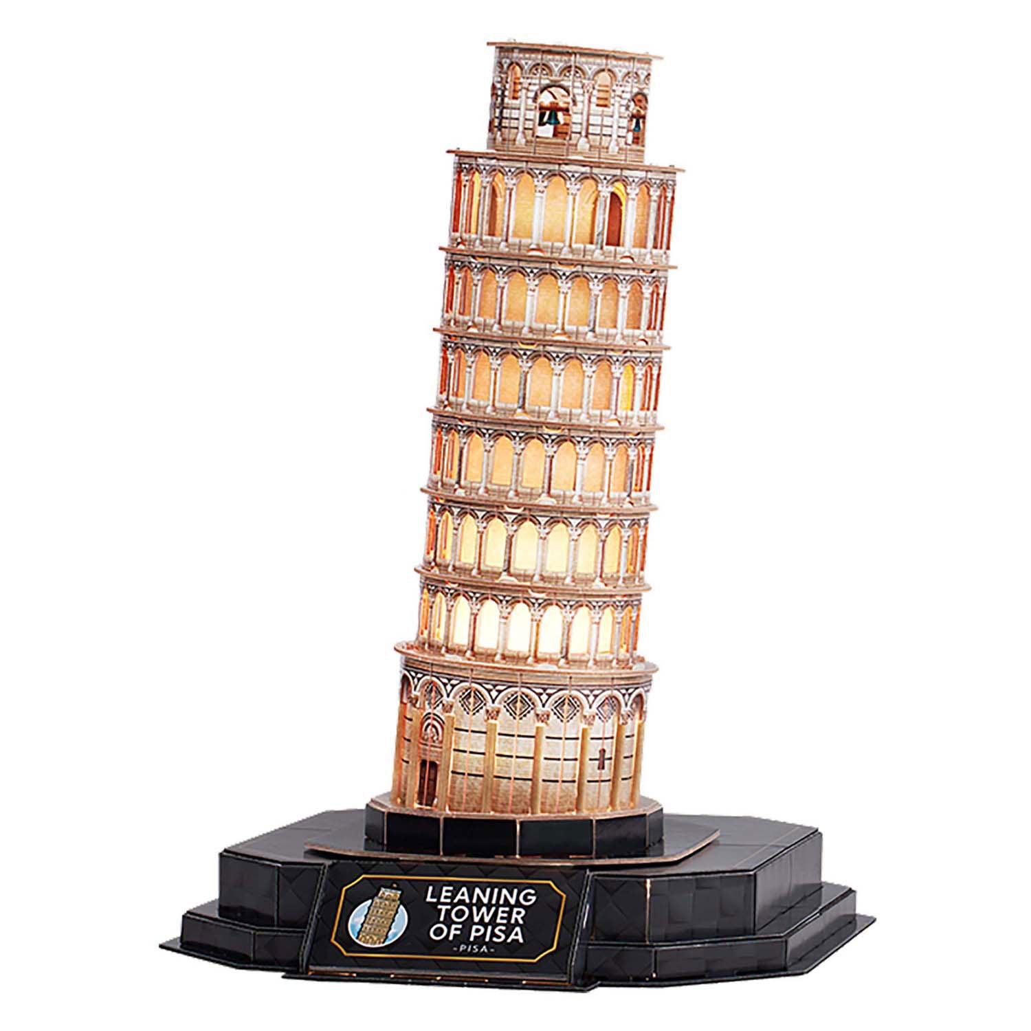 CubicFun Night Edition Tower of Pisa 3D Puzzles 23.2 × 25 × 32cm  32 pcs