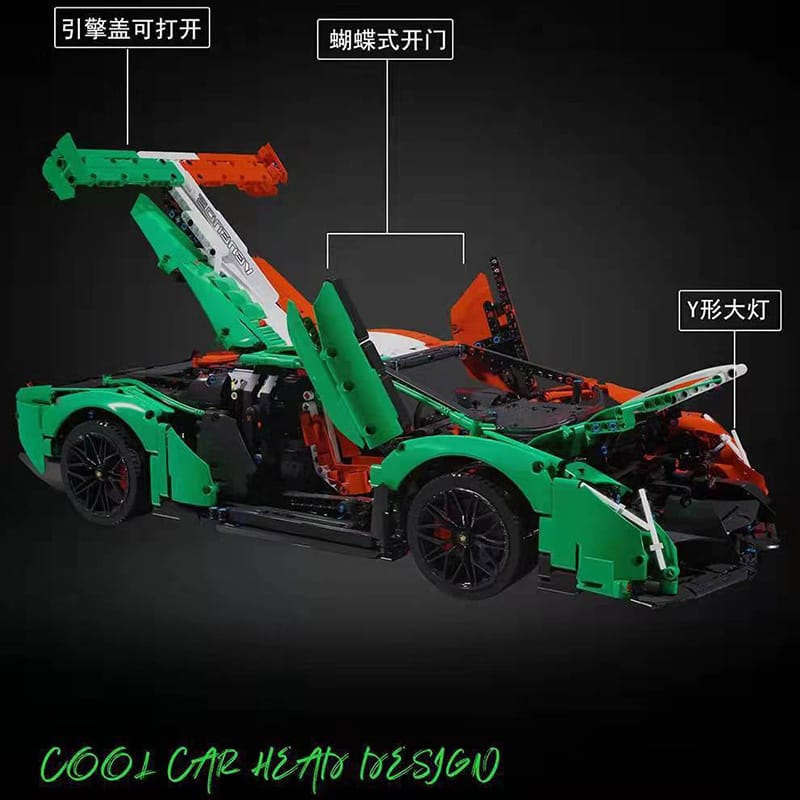 KBOX 10222 Lamborghini Poison Building Blocks Set – 3611 PCS (1:8 Scale Model)
