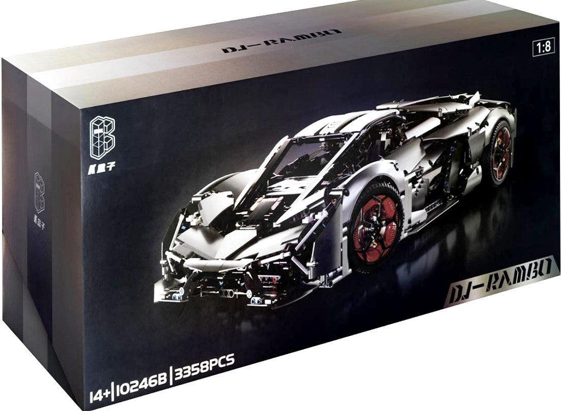 Technical Bricks Set of Remote Controlled Lamborghini Car 1:8 K-Box 10246B for self-assembly 3358 PCS