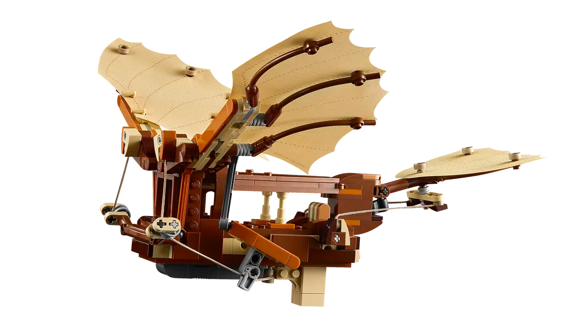 LEGO Icons 10363  Leonardo da Vinci's Flying Machine with Flappable Wings - Incl. a Minifigure & Display Stand - Ornithopter DIY Kit