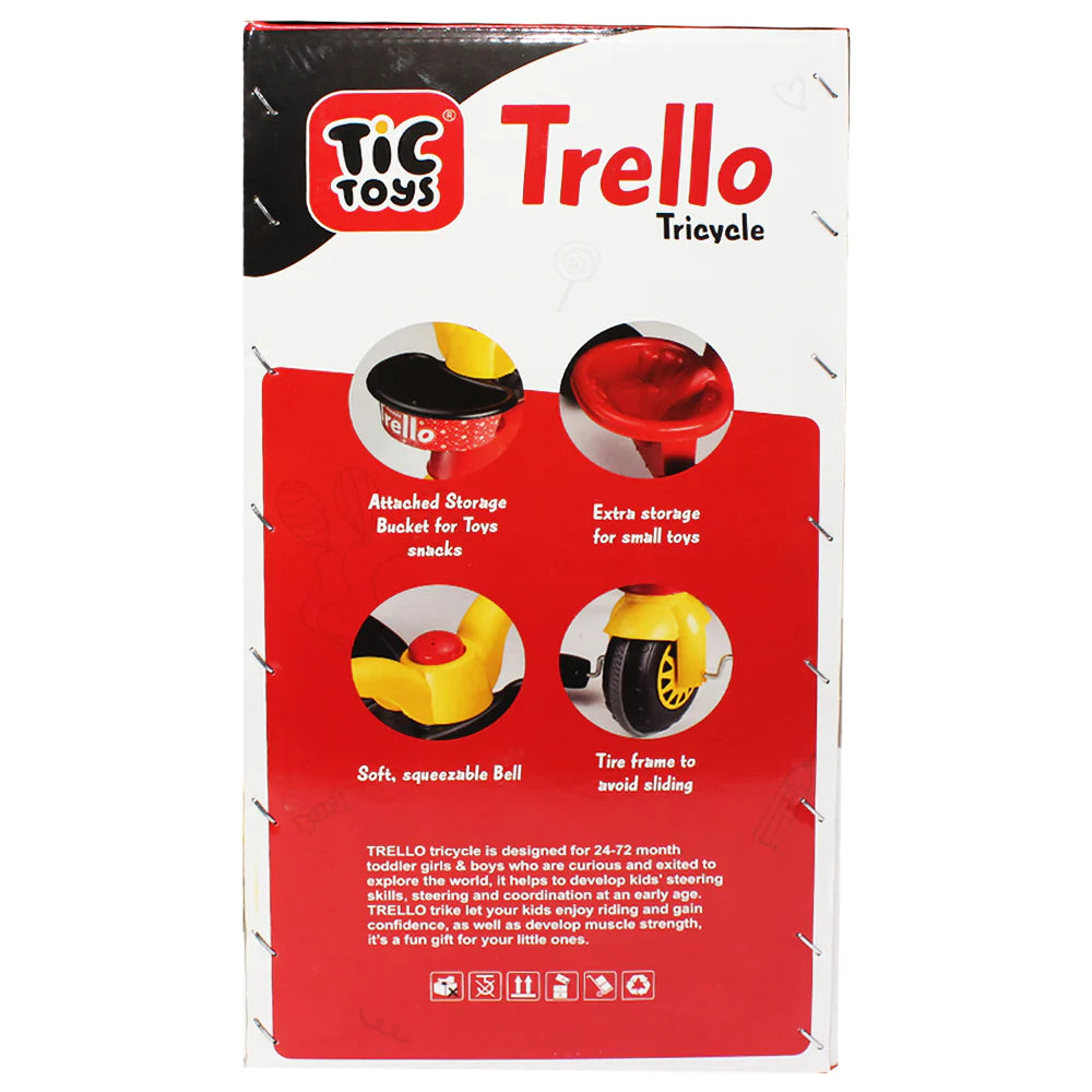 TIC TOYS KIDS Trello TRicycle 3 WHEEL BIKE - Red