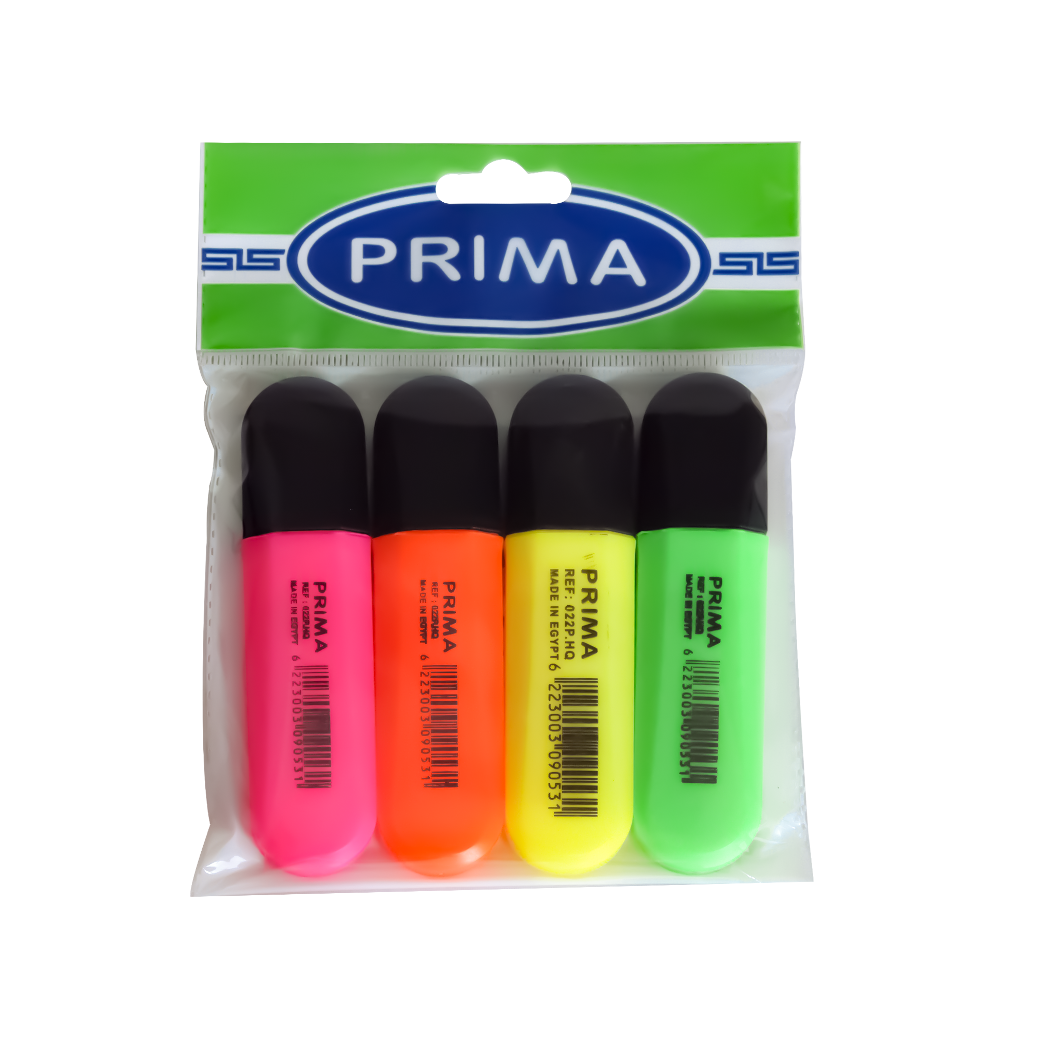 Prima Highlighter - phosphoric colors 4 Pcs