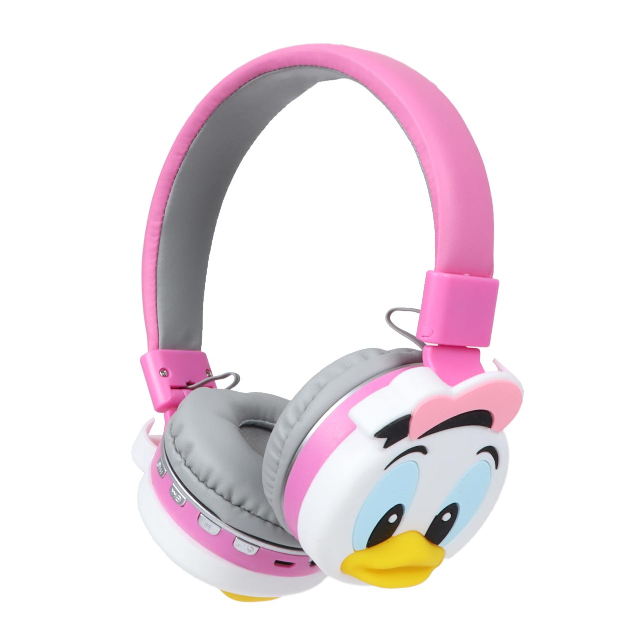 Wireless Bluetooth Headset Cartoon Lovely Pattern Stereo Foldable Earphone Online Class Headset With Microphone - Pink