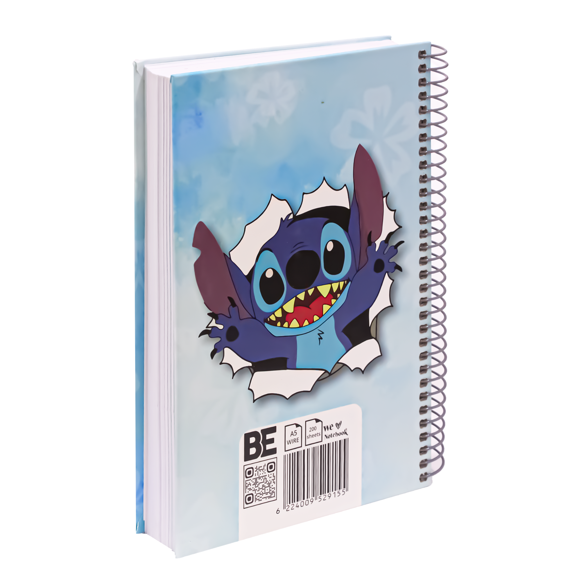 2BE Spiral Notebook A5 200 sheets - Ohana ( Stitch )