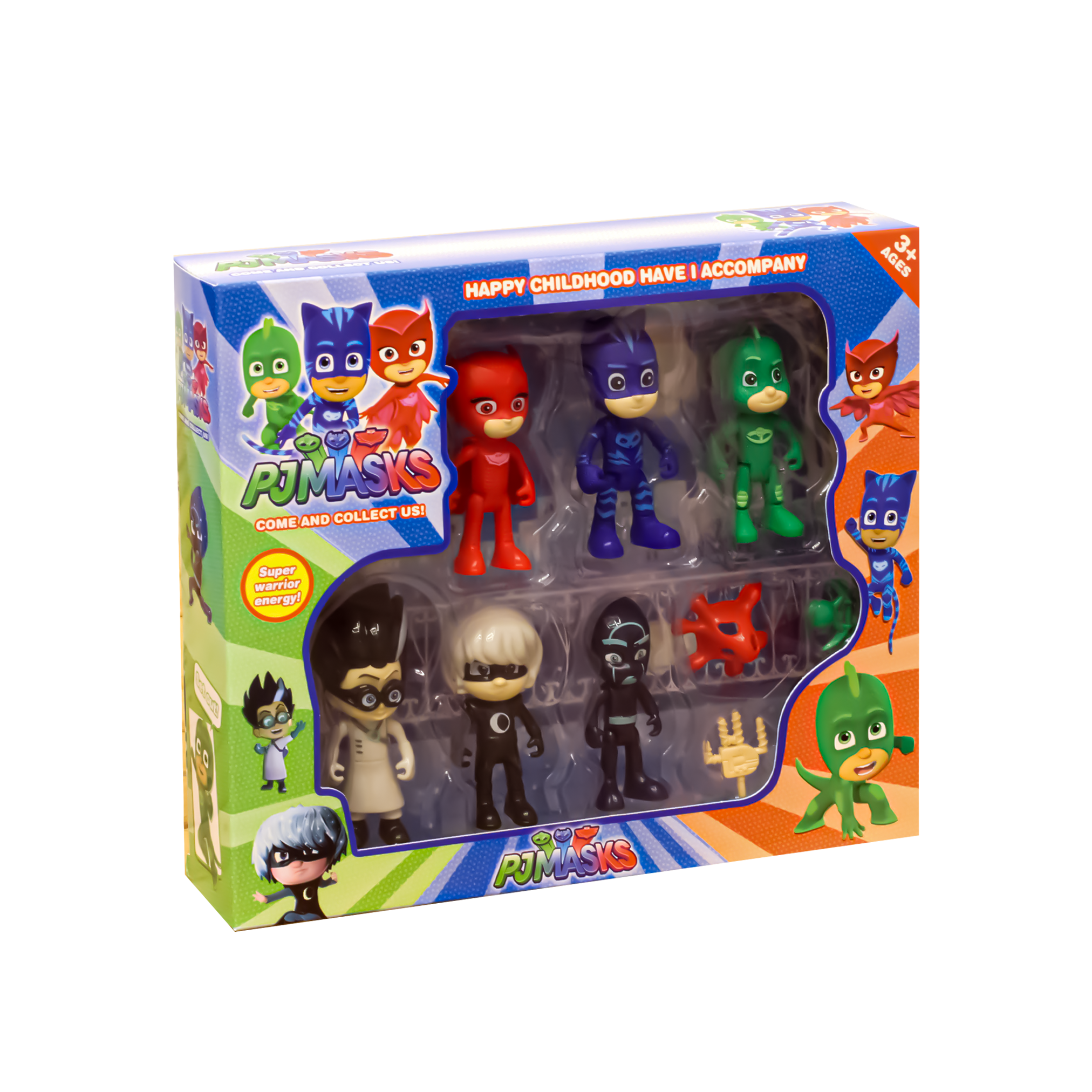 PJ Masks 6 Action Figures Play Set For 3+ Boys