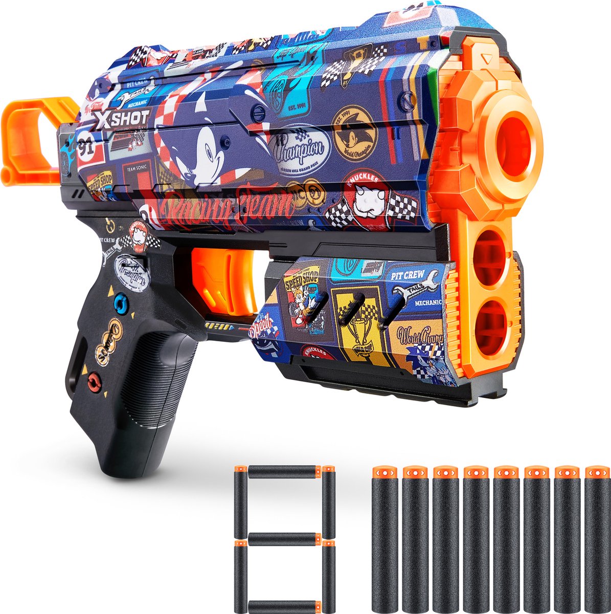 زورو إكس-شوت بلاستر سونيك سيريز ١ سكينز فلكس مع ٨ سهام - فريق السباق